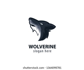 Wolf head logo