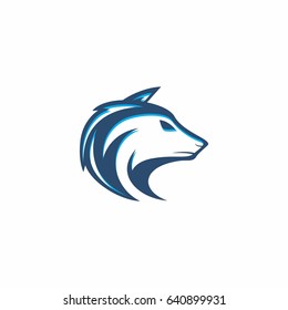 wolf head logo