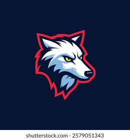 Wolf Head Logo Abstract Icon Design Vector