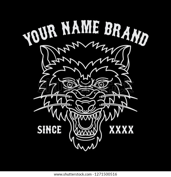 clothing brand with wolf logo