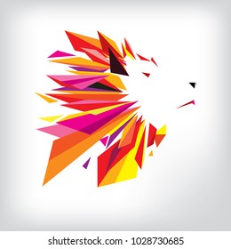Wolf head logo design template. Vector illustration