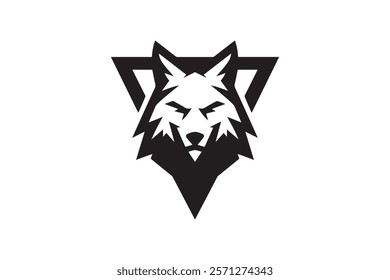 Wolf Head Logo Design Template Vector Illustration