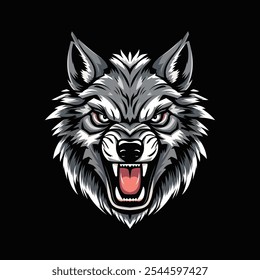 Wolf Head Logo Emblem Vector Art