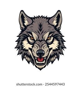 Wolf Head Logo Emblem Vector Art