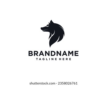 wolf head logo fox. Wolf Vintage Logo Stock Vector.
