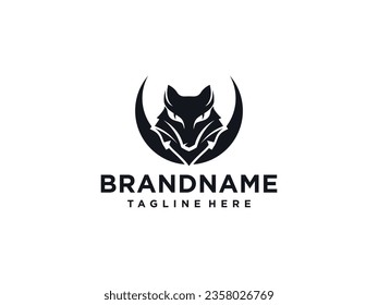 wolf head logo fox. Wolf Vintage Logo Stock Vector.