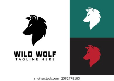 wolf head logo icon vector illustration