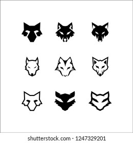 Wolf Head Logo Mascot Emblem