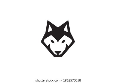 Wolf Head Logo Mascot Emblem