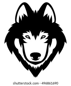 Wolf Head Logo Mascot Emblem