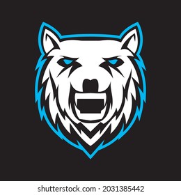 The wolf head logo is perfect for sports team logos