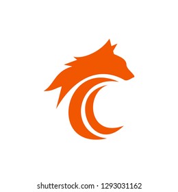 Wolf Head Logo Template