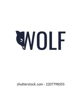 Wolf Head Logo Vector Elegant Design Stock Vector (Royalty Free ...