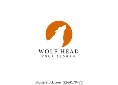 Wolf Head Logo Vector Icon Illustration