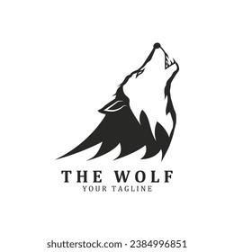 Wolf or head wolf Logo vector icon illuatration design. logo for badge, emblem, and brand community