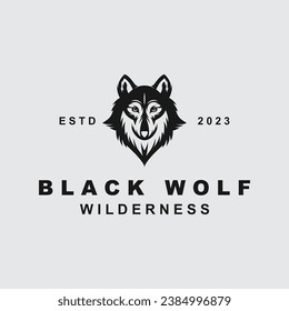 Wolf or head wolf Logo vector icon illuatration design. logo for badge, emblem, and brand community