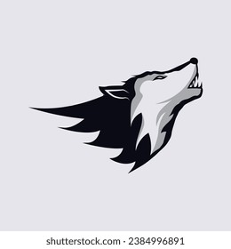 Wolf or head wolf Logo vector icon illuatration design. logo for badge, emblem, and brand community