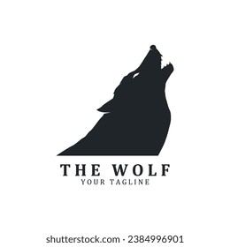 Wolf or head wolf Logo vector icon illuatration design. logo for badge, emblem, and brand community