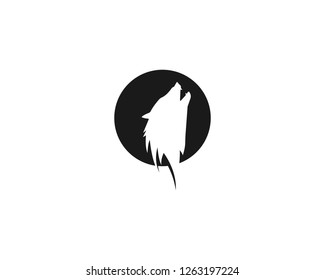 Wolf head logo vector template - Vector 