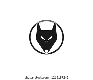 Wolf head logo vector template - Vector 