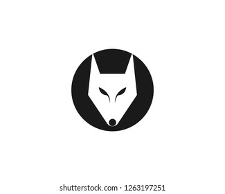 Wolf head logo vector template - Vector 