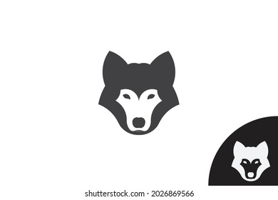 
wolf head logo. very suitable for companies, industries, businesses, icons, initials, etc