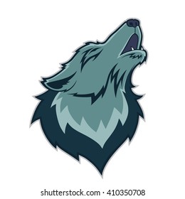 Wolf head mascot