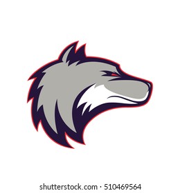 Wolf head mascot