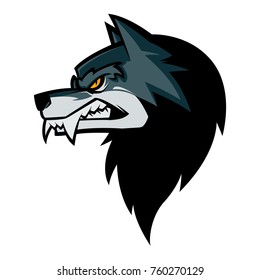 Wolf Head Mascot