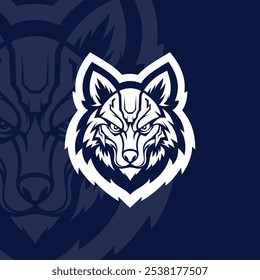 Wolf head mascot esport logo