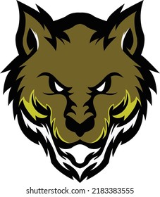 Wolf head mascot Logo design. Vector Template Illustration Design. Mascot Wolf  Logo design any kind of graphic work