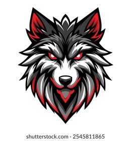 Wolf Head Mascot Logo Design