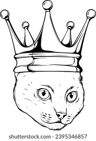 Wolf head. Outlined drawing Vector