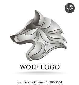 Wolf Head Profile Logo. Stock Vector