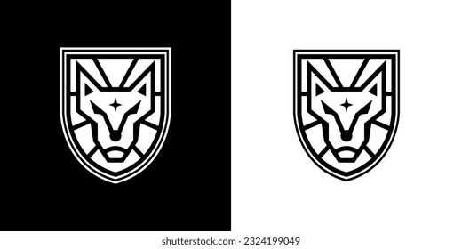 Wolf head silhouette logo, perfect for brand logo, business, symbol or graphic needs.