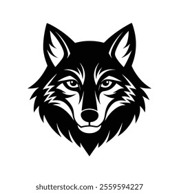 Wolf Head Silhouette Vector Illustration