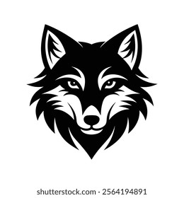 Wolf Head Silhouette Vector Illustration