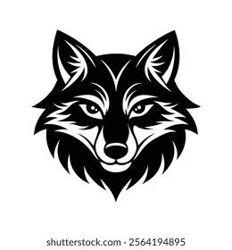 Wolf Head Silhouette Vector Illustration