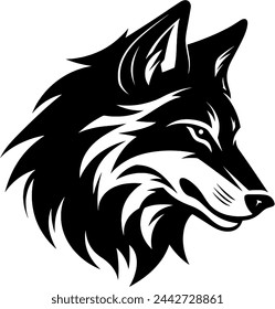 Lobo (Cabeza) Silueta Vector Logo