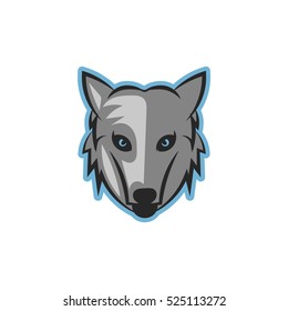 Wolf Head Sport Logo Design Template