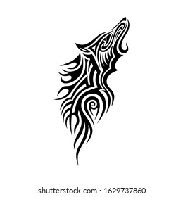Wolf Tattoo Vector Maori Sleeve Arm Stock Vector (Royalty Free ...