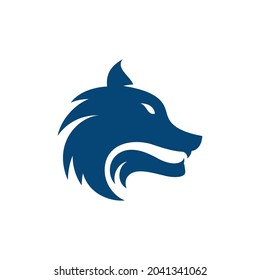 Wolf Head Template vector illustration design