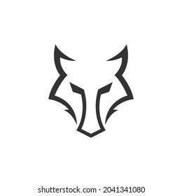 Wolf Head Template vector illustration design