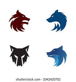 Wolf Head Template vector illustration design