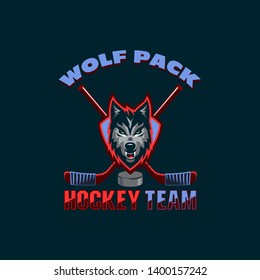 Wolf head - vector clipart. Logo for a sports team.