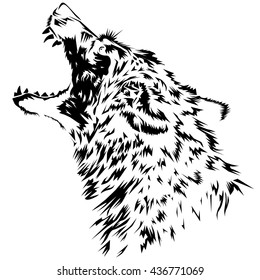 Wolf head vector illustration