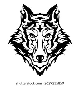 Wolf head Vector illustration. Abstract luxury Wolf head theme