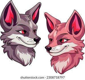 Wolf head vector illustration animal vector