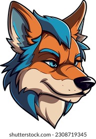 wolf head vector illustration animal vector