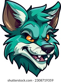 wolf head vector illustration animal vector